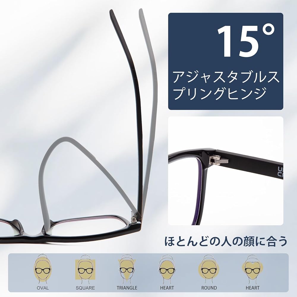 Amazon.co.jp: [JIMMY ORANGE] 多焦点累進 軽量 老眼鏡 累進多